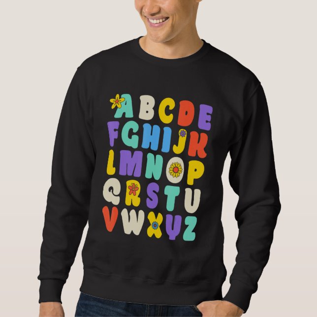 Sudadera Alphabet Hi Back To School ABC Pre K Kindergarten (Anverso)