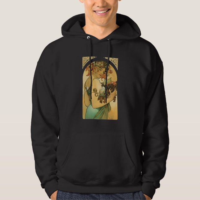 Sudadera Alphonse Mucha ~ Fruta (1897) Art Nouveau (Anverso)