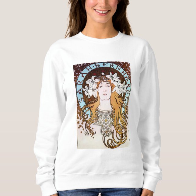 Sudadera Alphonse Mucha - Sarah Bernhardt (Anverso)