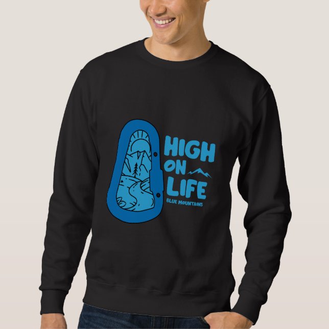 Sudadera Alpinismo de las montañas azules Australia (Anverso)