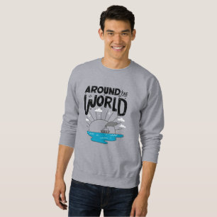 Sudadera Alrededor Del Mundo Mar de viaje, vintage de bar