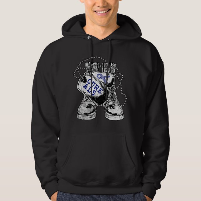 Sudadera ALS Awareness for Military Veteran  (Anverso)
