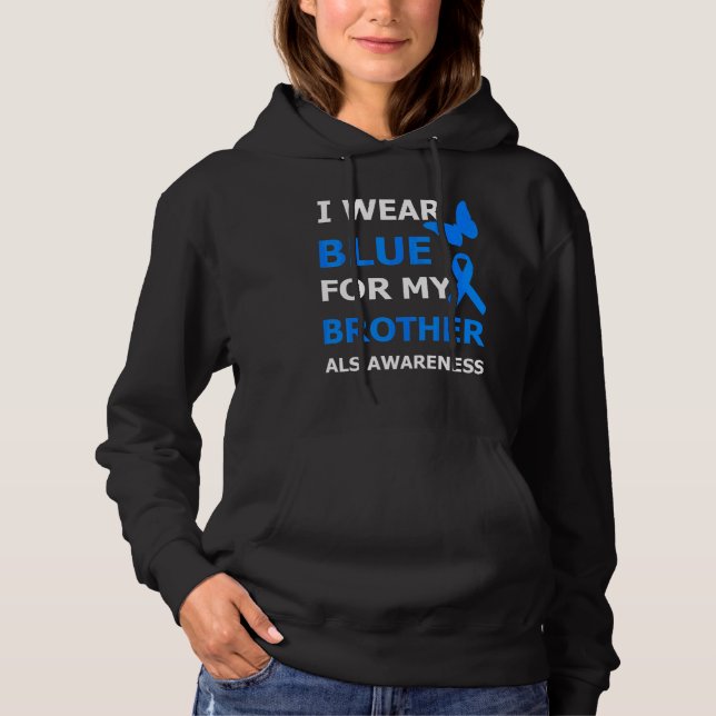 Sudadera Als Conciencia Que Uso Azul Para Mi Cinta Hermana (Anverso)