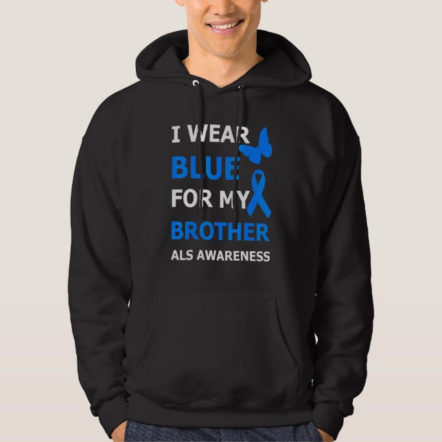 Sudadera Als Conciencia Que Uso Azul Para Mi Cinta Hermana (Anverso)