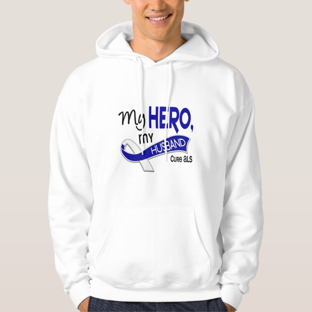 Sudadera ALS mi marido mi héroe 42 (Anverso)