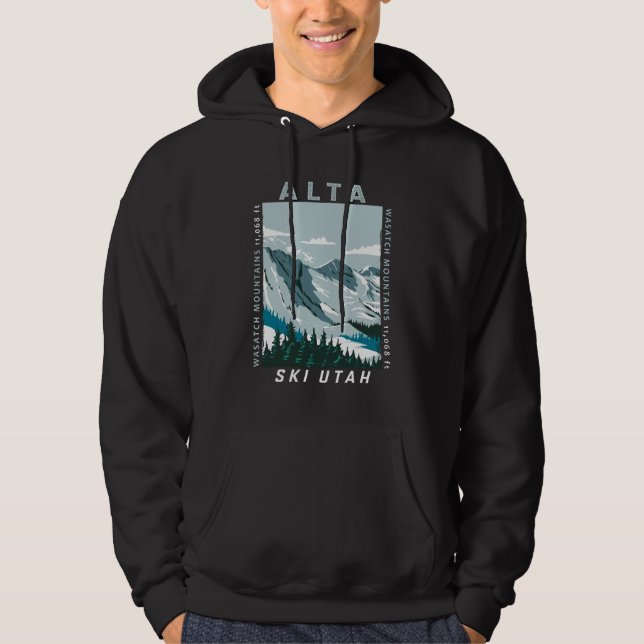 Sudadera Alta Ski Area Invierno Utah Vintage (Anverso)