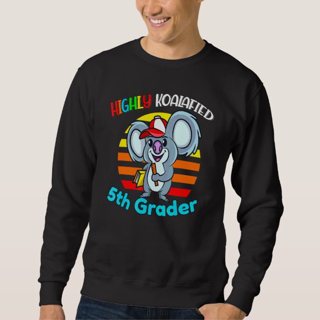 Sudadera Altamente Koalificado Estudiante de 5to Grado Regr (Anverso)