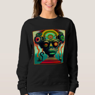 Sudadera Altavoces de Música Retro Trippy Psicodélico Estil
