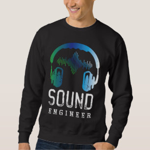 Sudadera Altavoces Retro Ingeniería de Audio de Música Inge