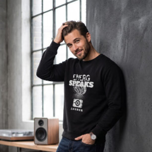 Sudadera Altavoz Retro Ondas Sonoras La Energía Habla Más F