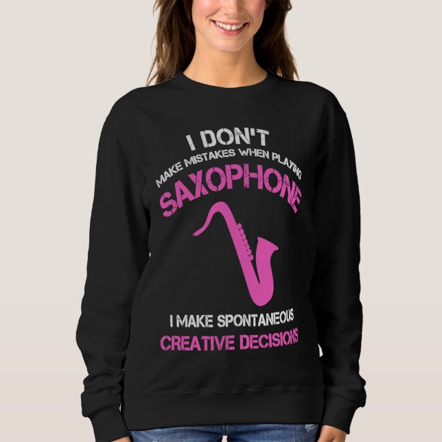 Sudadera Alto saxophone players women youth Jazz Saxophonis (Anverso)