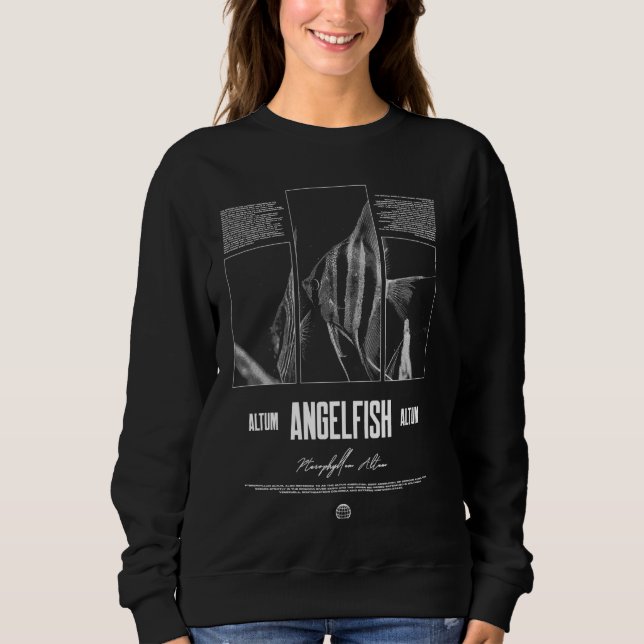 Sudadera Altum Angelfish Cichlid Aquarium Pescador (Anverso)