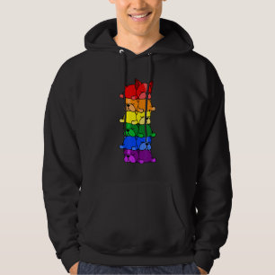 Sudadera Aluminio lindo arcoiris Boston Terrier Orgullo Gay