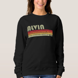 Sudadera Alvin Tx Texas Funny City Home Roots Retro 70 80