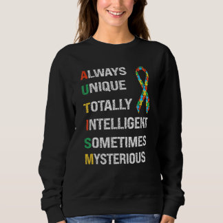 Sudadera Always Unique Totally Intelligent Sometimes Myster