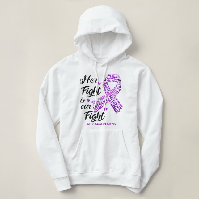 Sudadera Alz Conciencia Su Lucha Es Nuestra Lucha (Diseño del anverso)
