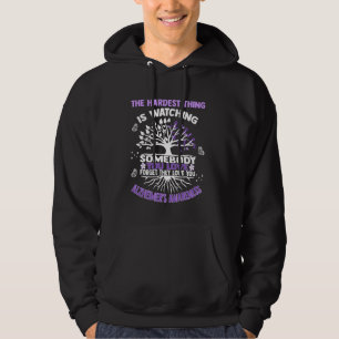 Sudadera Alzheimer Awareness Love Support Purple Ribbon M
