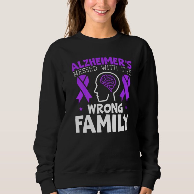 Sudadera Alzheimer se metió con la familia equivocada y aca (Anverso)