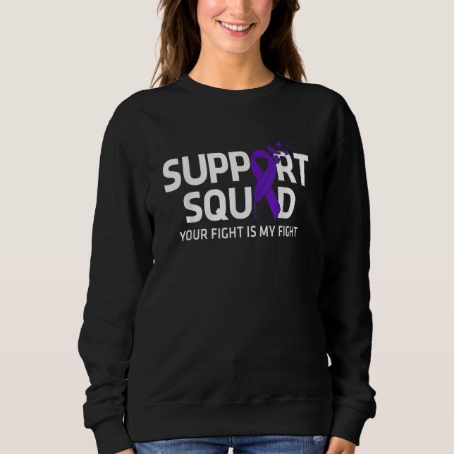 Sudadera Alzheimers Awareness Support Squad Alzheimers Awar (Anverso)