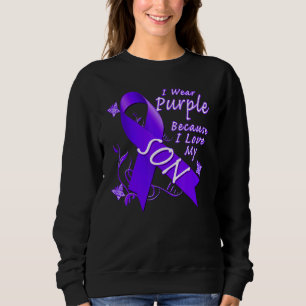 Sudadera Alzheimers De Cinta Púrpura Que Uso Para Mi S