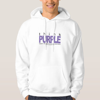 Sudadera Alzheimers PIENSA púrpura