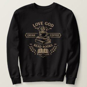 Sudadera Ama a Dios Bebe Café Lee Libros