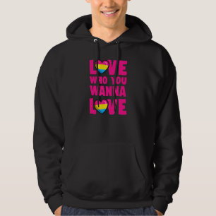 Sudadera Ama A Quién Quieres Amar El Orgullo De Pansexual C