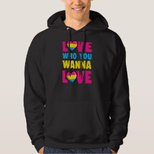 Sudadera Ama A Quién Quieres Amar El Orgullo De Pansexual C