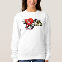 Sudadera Ama como JESÚS - Corazón - Cristiano