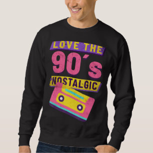 Sudadera Ama el nostálgico Fiesta de Cassette Hip Hip Rap d