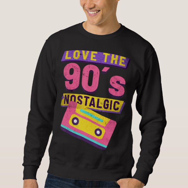 Sudadera Ama el nostálgico Fiesta de Cassette Hip Hip Rap d (Anverso)