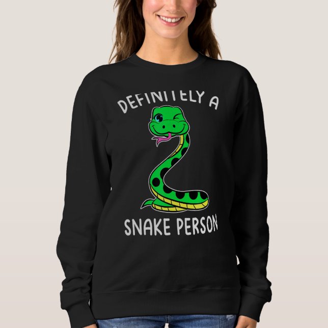 Sudadera Ama las serpientes, papá serpiente definitivamente (Anverso)
