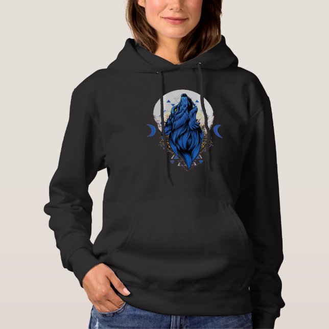 Sudadera Ama Lobos luna de lobo 1 (Anverso)
