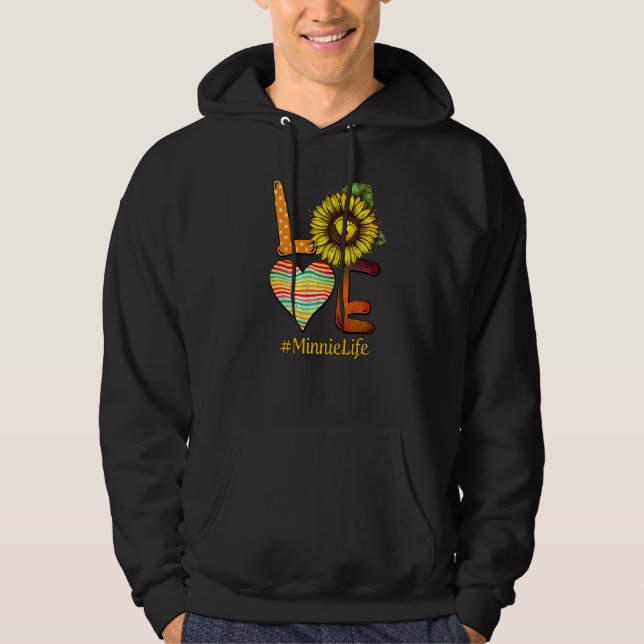 Sudadera Ama Minnie Vida Abuela Flor Sol Día de las Madres (Anverso)
