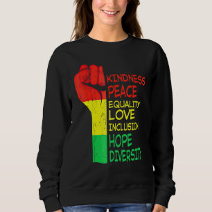Sudadera Amabilidad Paz Igualdad Derechos Humanos Inclusión