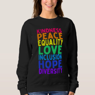Sudadera Amabilidad Paz Igualdad Inclusión Diversidad Human
