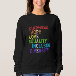 Sudadera Amabilidad Paz Igualdad Inclusión Diversidad Human