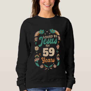 Sudadera Amado Por Jesús durante 59 años 59 años Cristiano