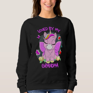 Sudadera Amado Por Mi Abuela Cute Unicorn