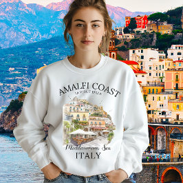 Sudadera Amalfi Coast Cliff Houses – Italian Seaside 