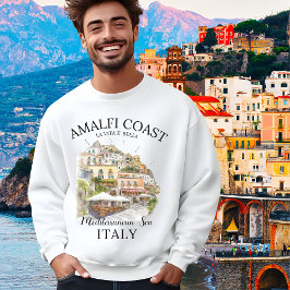 Sudadera Amalfi Coast Mediterranean View Art