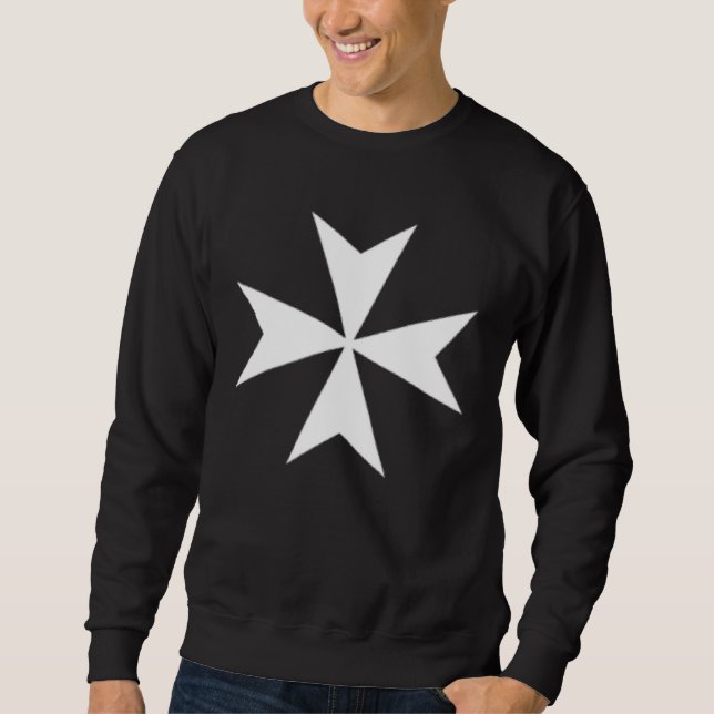 Sudadera AMALFI FLAG MALTESE CROSS CAMPAGNIA ITALY Double s (Anverso)