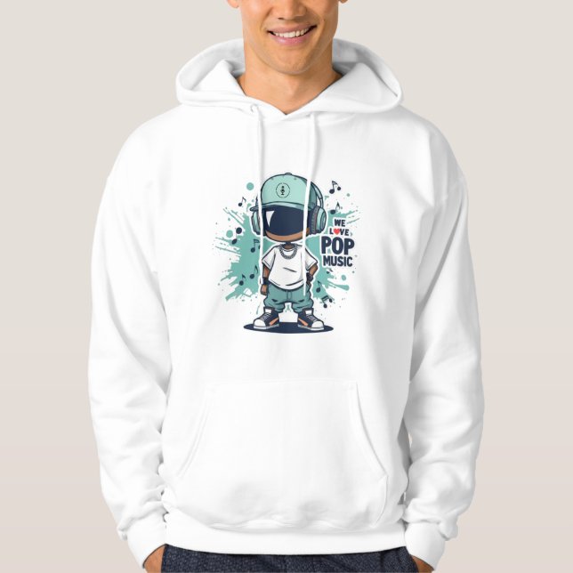 Sudadera Amamos la música pop (Anverso)