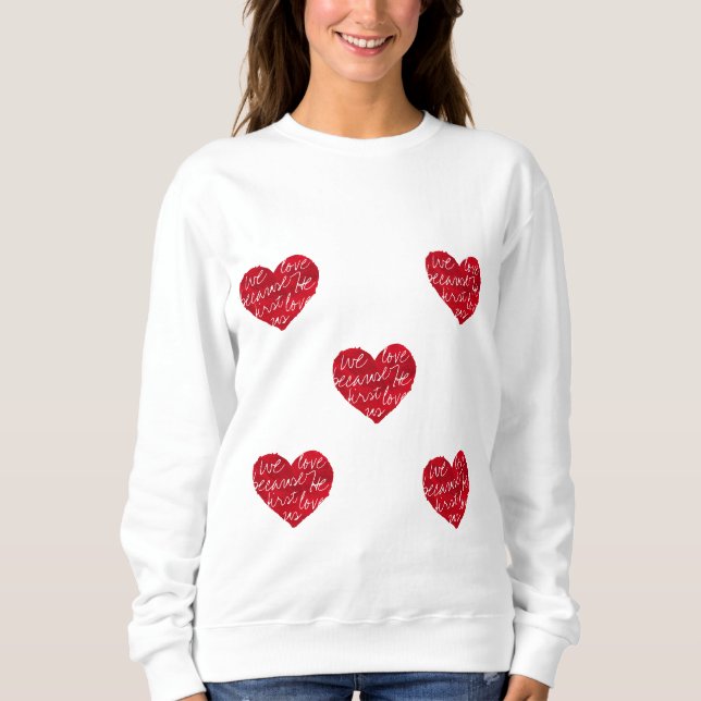 Sudadera Amamos Porque Primero Corazón A Las Mujeres (Anverso)