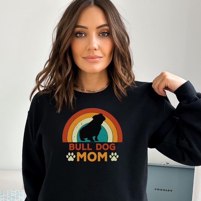 Sudadera Amanecer de mamá de perro de Bulldog de época (Subido por el creador)
