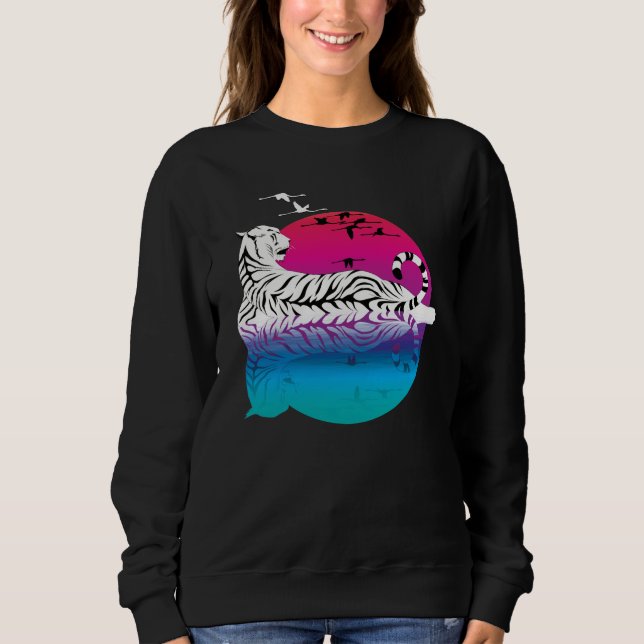 Sudadera Amanecer del tigre blanco (Anverso)