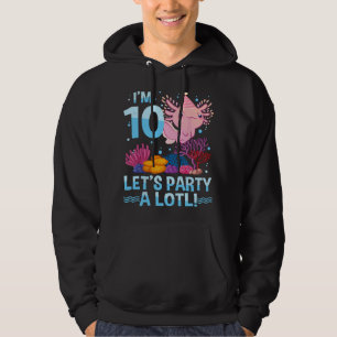 Sudadera Amante de Ajolote de 10 Años Cumpleaños 10º Cumple
