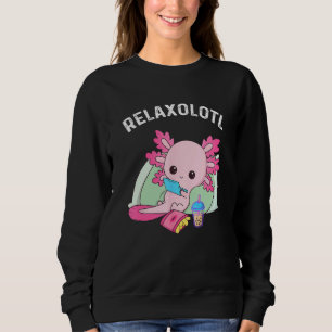 Sudadera Amante de Axolotl Lindo Salamandra Mexicana Relaxo