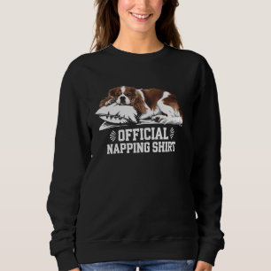 Sudadera Amante de Cavalier King Charles Spaniel durmiendo
