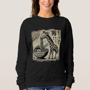 Sudadera Amante de Fideos de Arte Rupestre Japonés Vida Sil